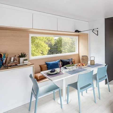Mobilhome 4 personnes - Dimanche - SUNELIA LUXE TAOS 2 chambres - 40m² - Pergola exotique 4 pers
