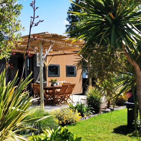Mobilhome 6 personnes - Dimanche - SUNELIA LUXE TAOS 3 chambres - 40m² - Pergola exotique 6 pers