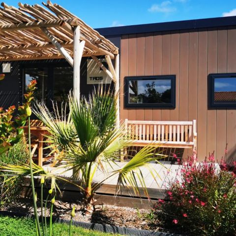 MOBILHOME 6 personnes - DIM - SUNELIA LUXE TAOS 3 ch / 6p - 40m² - Pergola exotique