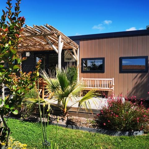 Mobilhome 6 personnes - Dimanche - SUNELIA LUXE TAOS 3 chambres - 40m² - Pergola exotique 6 pers