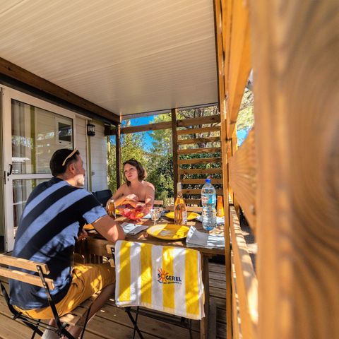 Mobile home 4 persons - Cottage 2 bedrooms - CLIM - TV - WIFI - PLANCHA