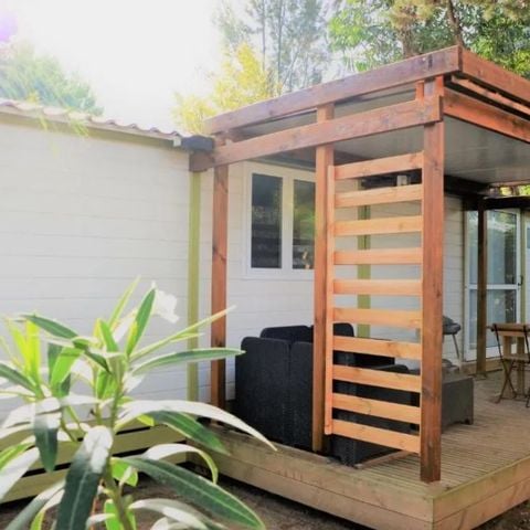 BUNGALOW 4 personnes - Cottage 2 chambres - CLIM - TV - WIFI - PLANCHA