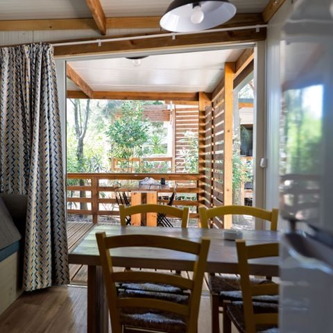 Mobilhome 4 personas - Logia 24m² - 2 dormitorios - aire acondicionado