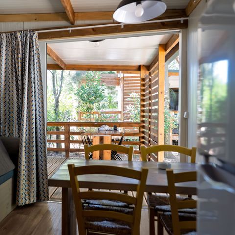 Stacaravan 4 personen - Lodge 24m² - 2 kamers - airconditioning