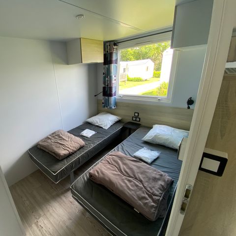 Mobilheim 4 Personen - Komfort 2 Zimmer - Halbüberdachte Terrasse