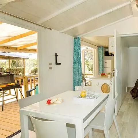 MOBILHOME 6 personas - Confort | 3 Dormitorios | 6 Pers | Terraza elevada | Aire acondicionado