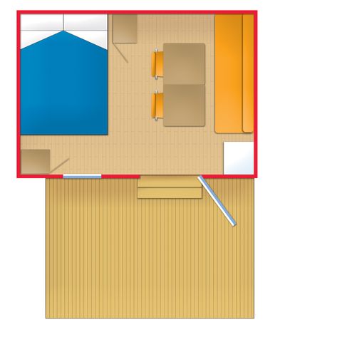 MOBILHOME 2 personnes - BOOGIE - sans sanitaire