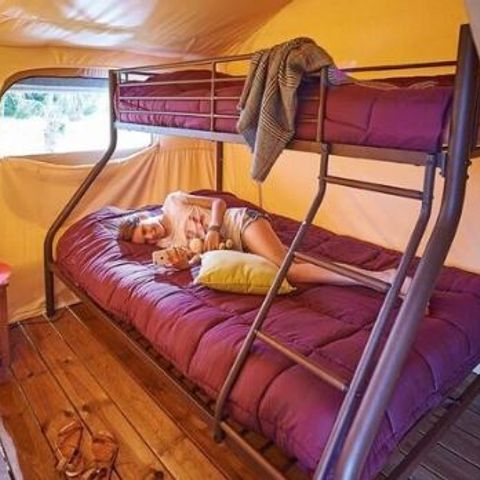 Tente en toile et en bois 5 personnes - Kenya Confort + – 2 chambres / 5 p