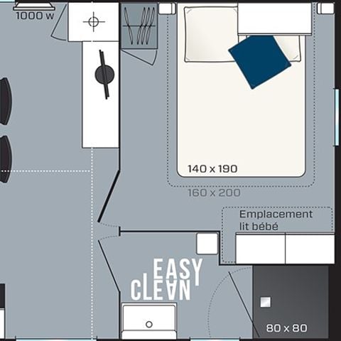 MOBILHOME 6 personnes - COTTAGE SAINT-NICOLAS