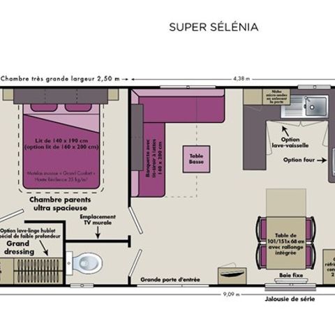MOBILHOME 4 personnes - SUPER SELENIA