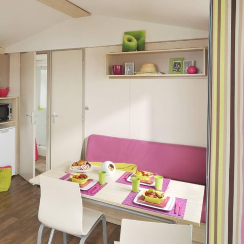 MOBILHOME 4 personnes - Loggia 25m² + terrasse - 2 chambres