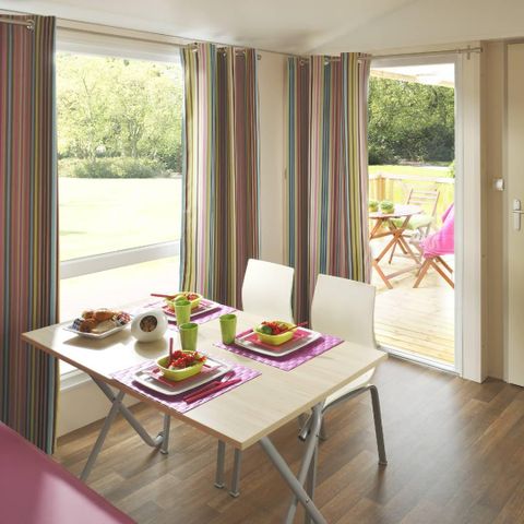 MOBILHOME 4 personnes - Loggia 25m² + terrasse - 2 chambres