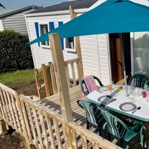 Stacaravan 6 personen - 3 slaapkamers - uitzicht op de vijver