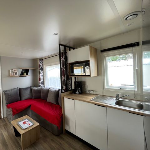 Stacaravan 6 personen - Premium 3 slaapkamers centrale steeg - groot comfort (n°53)