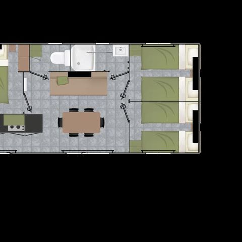 Mobile home 6 persons - COTTAGE FAMILY GRAND LUXE