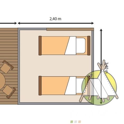 Tent 2 personen - Cyclo tent