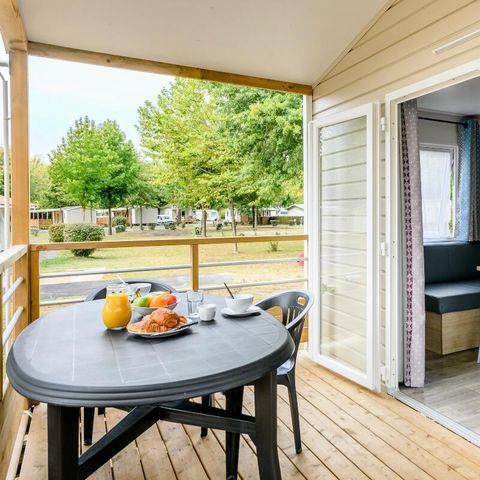 Stacaravan 4 personen - 2 Kamers 2/4 Personen Airconditioning + TV