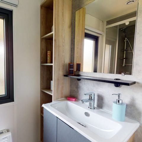 MOBILE HOME 6 people - 3 bedrooms (with air conditioning + TV + dishwasher on arrival Sunday)