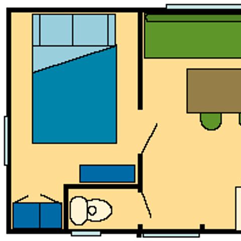 MOBILHOME 5 personas - 2 habitaciones