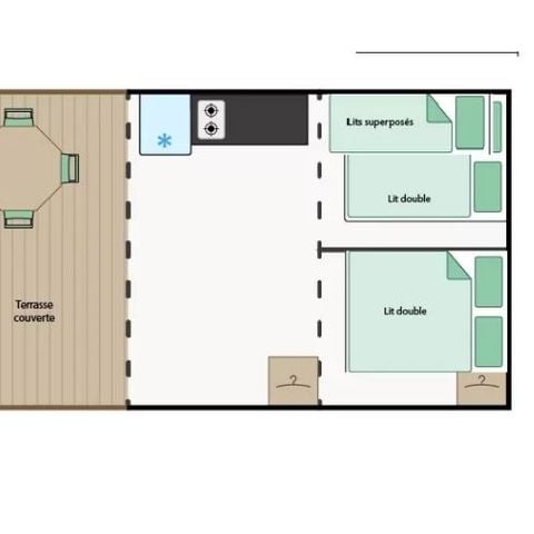 TIENDA DE LONA Y MADERA 4 personas - Albergue STERNE