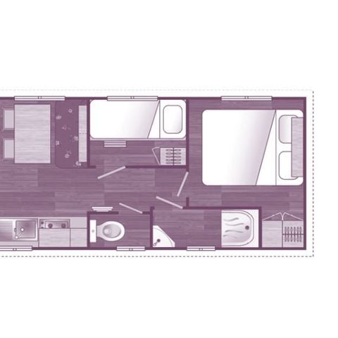 Mobilheim 4 Personen - ROULOTTE **** 4 Personen