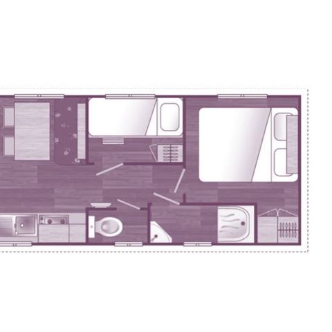Stacaravan 4 personen - ROULOTTE**** voor 4 personen