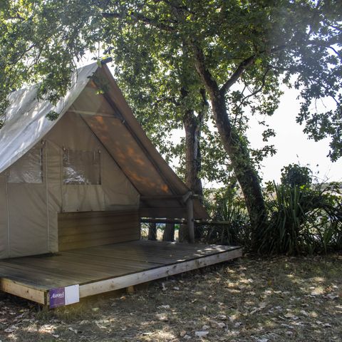 TIENDA DE LONA Y MADERA 4 personas - Casa de campo PINSON 4 plazas