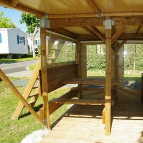 TENDA IN TELA E LEGNO 2 persone - Alloggio ECHASSE 2 persone