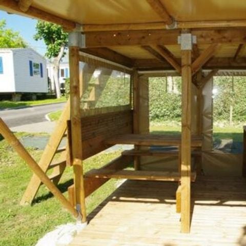 TENDA IN TELA E LEGNO 2 persone - Alloggio ECHASSE 2 persone