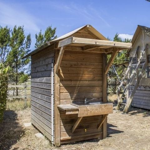 Tente en toile et en bois 2 personnes - Lodge ECHASSE 2 personnes