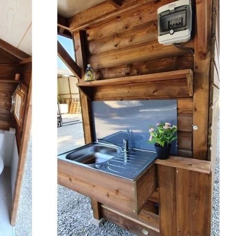 CANVAS AND WOOD TENT 2 people - Lodge ECHASSE 2 persons