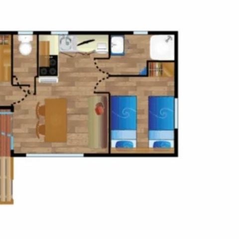 MOBILHOME 4 personnes - Mobile home AIGRETTE**** 4 personnes