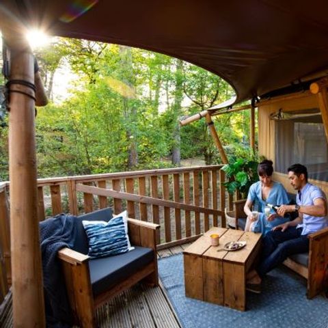 TIENDA DE LONA Y MADERA 5 personas - Alojamiento de lujo