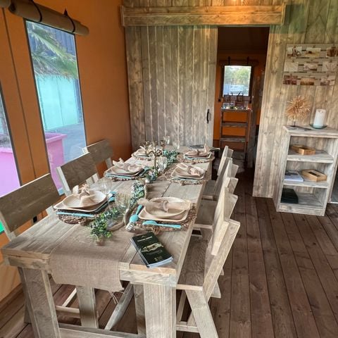 Tente en toile et en bois 5 personnes - Luxury Lodge