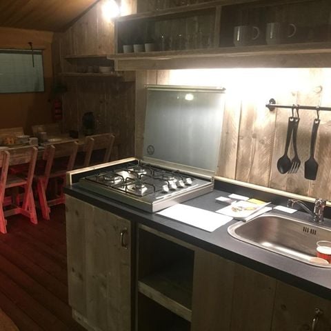 Tente en toile et en bois 5 personnes - Lodge Woody 38