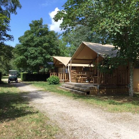 Tente en toile et en bois 5 personnes - Lodge Woody 38