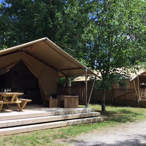 Tente en toile et en bois 2 personnes - Lodge Woody 27
