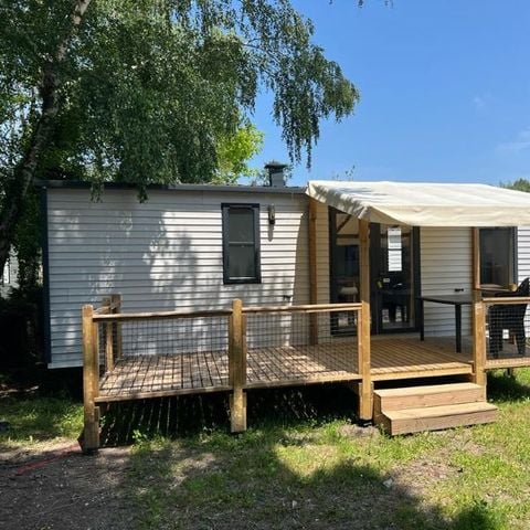 Mobilheim 6 personen - Aqua Espace 3 Schlafzimmer 6 Personen Halbüberdachte Terrasse