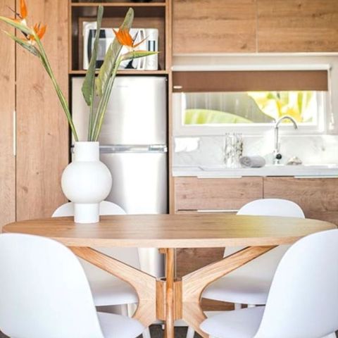 Stacaravan 4 personen -  Aqua 2 Slaapkamers 4 Personen Halfoverdekt terras 2 Badkamers