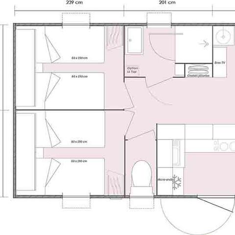 Mobile home 6 persons - Baobab + air conditioning