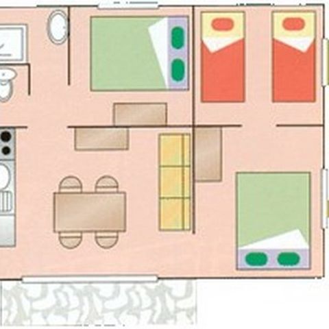 BUNGALOW 6 personnes - Bali + clim