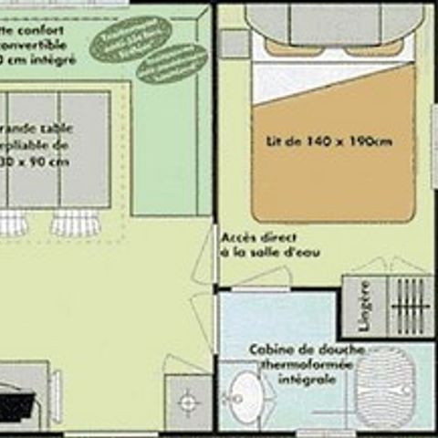 Mobile home 8 persons - Cinnamon + air conditioning