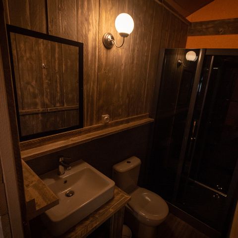 Canvas and wooden tent 4 persons - Lodge