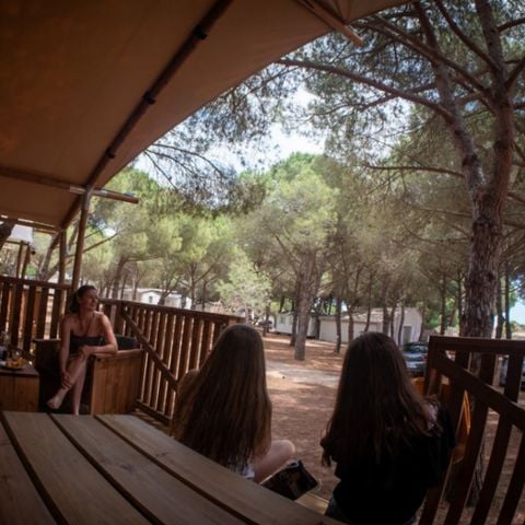 Tente en toile et en bois 4 personnes - Lodge