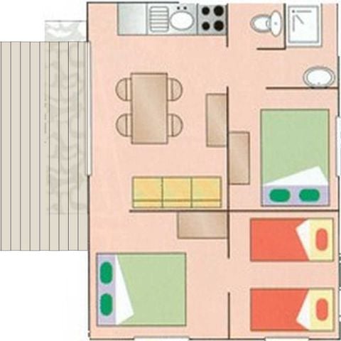 BUNGALOW 6 personas - Sumatra 6 P Clim