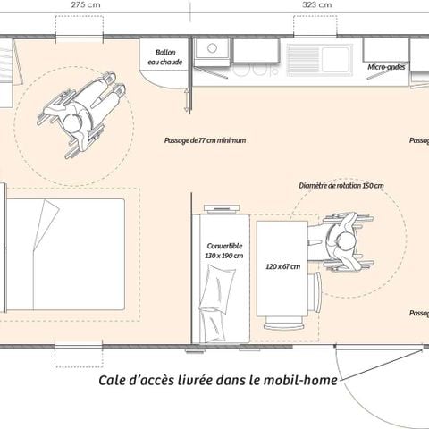 MOBILHOME 4 personnes - Life 4 P Clim - PMR