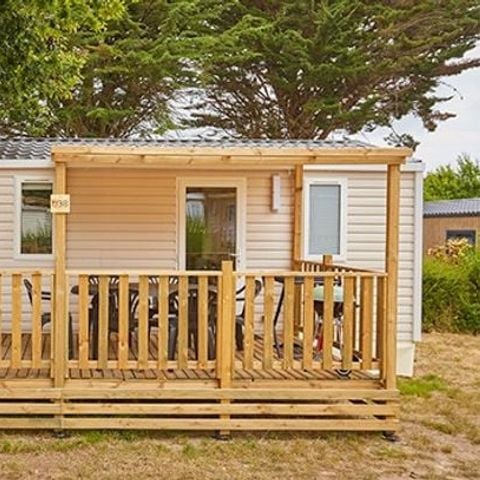 Stacaravan 6 personen - Comfort | 3 Slaapkamers | 6 Pers. | Overdekt Terras | TV