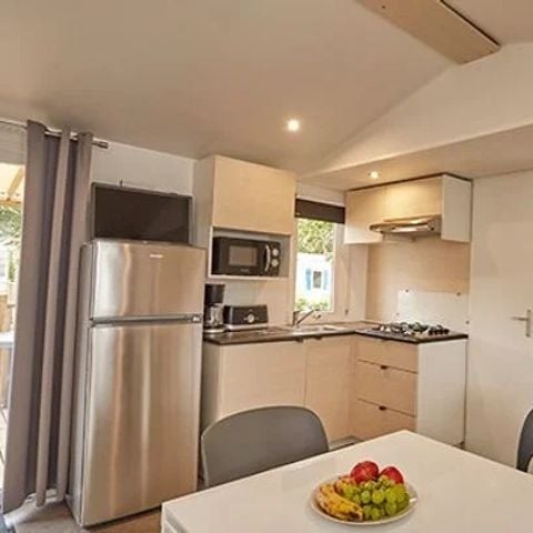 Stacaravan 6 personen - Mobile-home | Comfort | 3 Slaapkamers | 6 Pers. | Verhoogd terras | TV