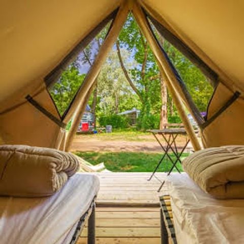 TENT 2 people - Tent Prêt à camper 6m² 1 bedroom - without sanitary facilities + terrace 3m² 2 pers