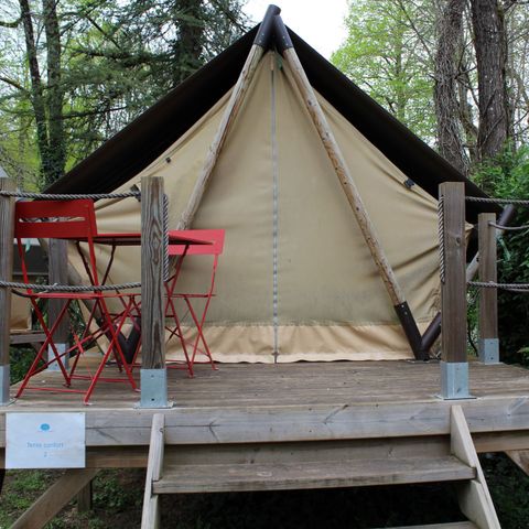 Tent 2 persons - Tent Prêt à camper 6m² 1 bedroom - without sanitary facilities + terrace 3m² 2 pers